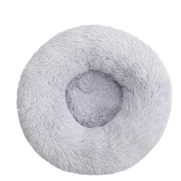 Donut Mand Plush Bed for Large Dogs, Pet Accessories, Cat's House, L Round Mat for Small and Medium Animal Calming, 70cm