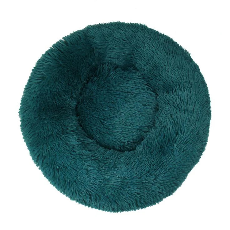 Donut Mand Plush Bed for Large Dogs, Pet Accessories, Cat's House, L Round Mat for Small and Medium Animal Calming, 70cm