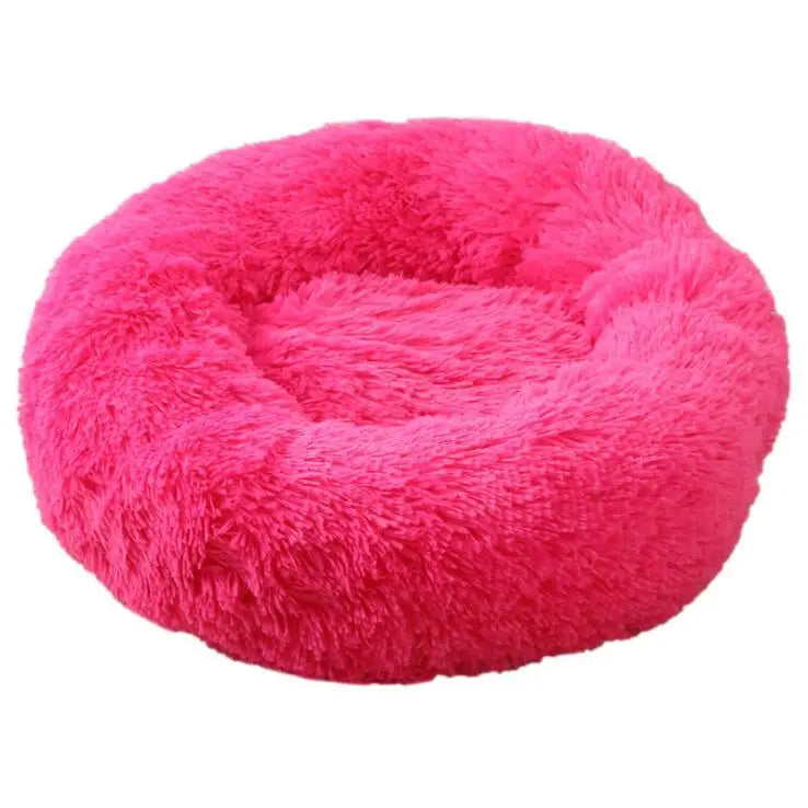 Donut Mand Plush Bed for Large Dogs, Pet Accessories, Cat's House, L Round Mat for Small and Medium Animal Calming, 70cm