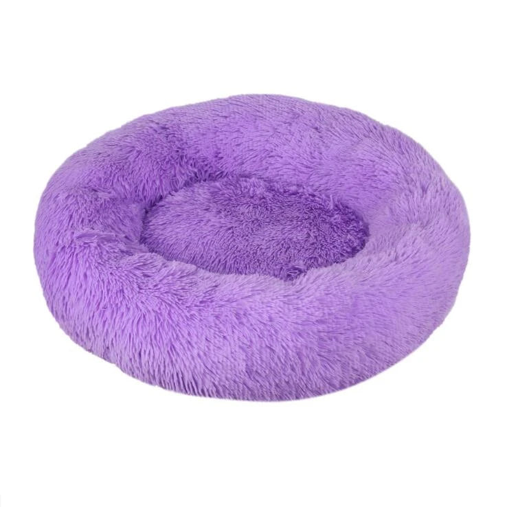 Donut Mand Plush Bed for Large Dogs, Pet Accessories, Cat's House, L Round Mat for Small and Medium Animal Calming, 70cm