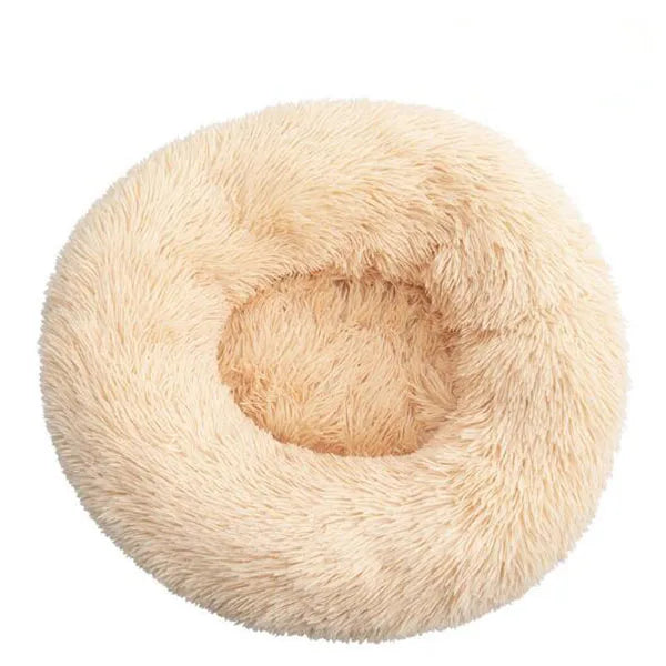 Donut Mand Plush Bed for Large Dogs, Pet Accessories, Cat's House, L Round Mat for Small and Medium Animal Calming, 70cm