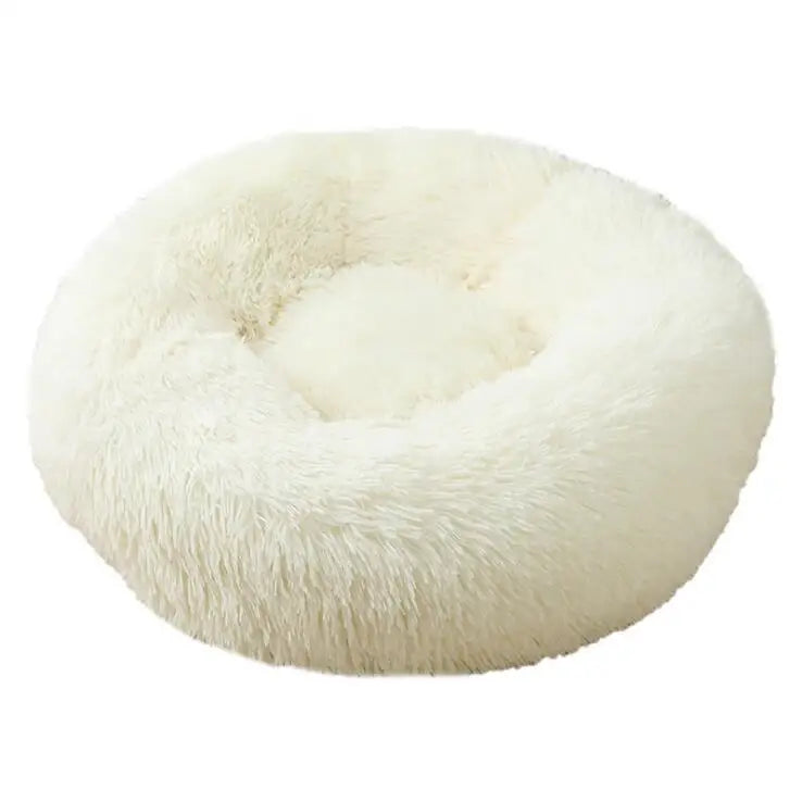 Donut Mand Plush Bed for Large Dogs, Pet Accessories, Cat's House, L Round Mat for Small and Medium Animal Calming, 70cm