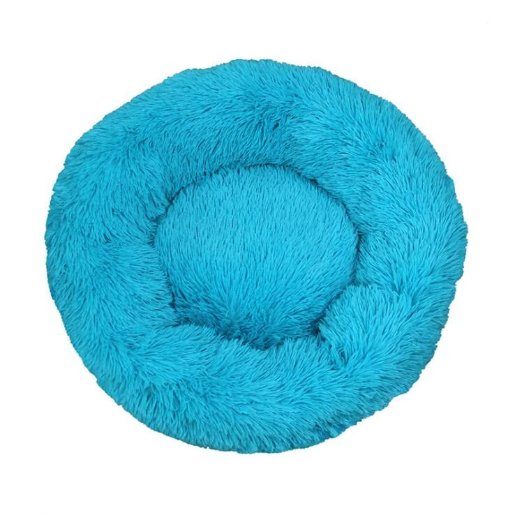 Donut Mand Plush Bed for Large Dogs, Pet Accessories, Cat's House, L Round Mat for Small and Medium Animal Calming, 70cm
