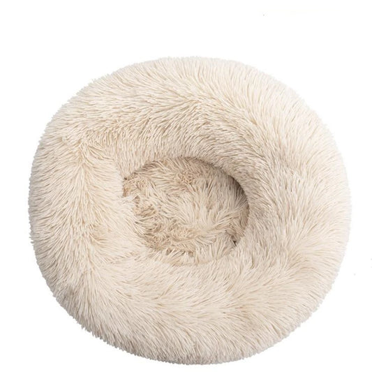Donut Mand Plush Bed for Large Dogs, Pet Accessories, Cat's House, L Round Mat for Small and Medium Animal Calming, 70cm